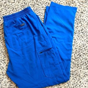women's Royal Blue Yola™ - Skinny Scrub Pants - L